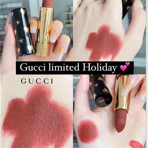 GUCCI LIMITED EDITION ROUGE MAT PAULINE RED 519 ON 